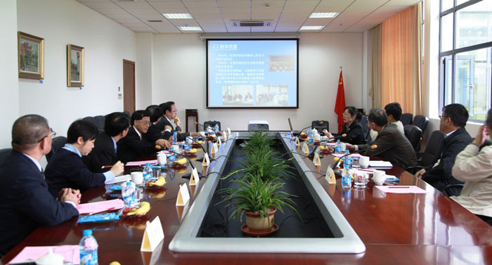 台湾海洋大学张清风校长一行来访 会谈现场
